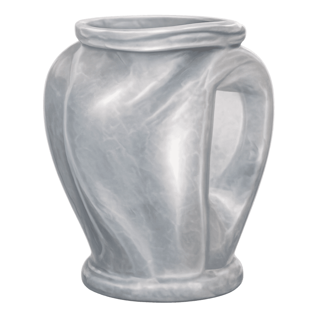 Gray Metal Urn